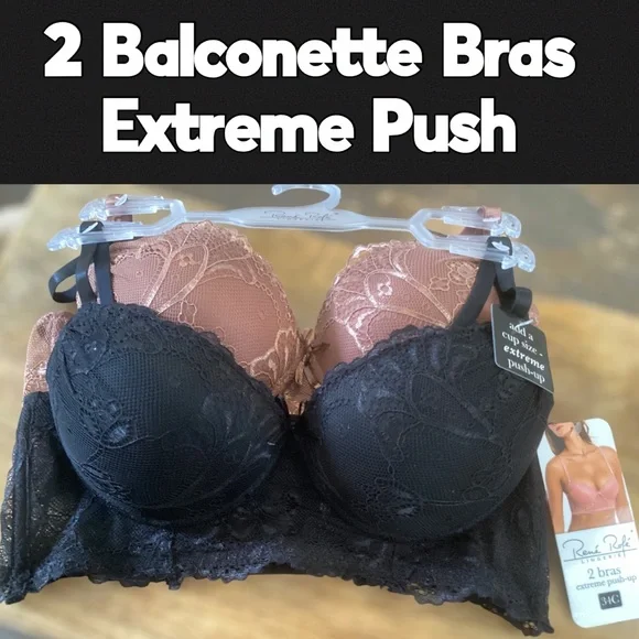 🌸2 Pack Balconette Bras Extreme Push - Picture 6 of 8